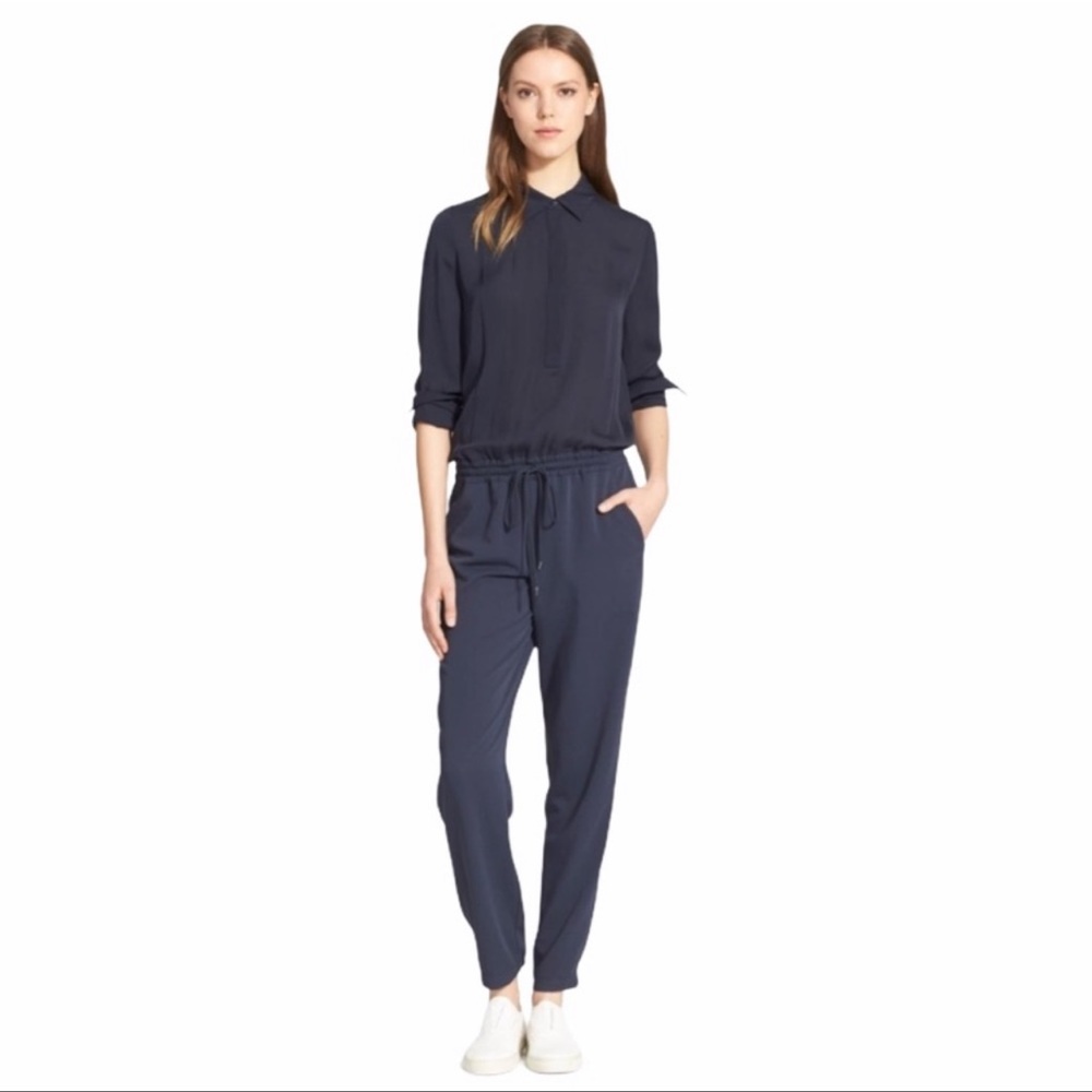 Vince Silk Navy Jumper